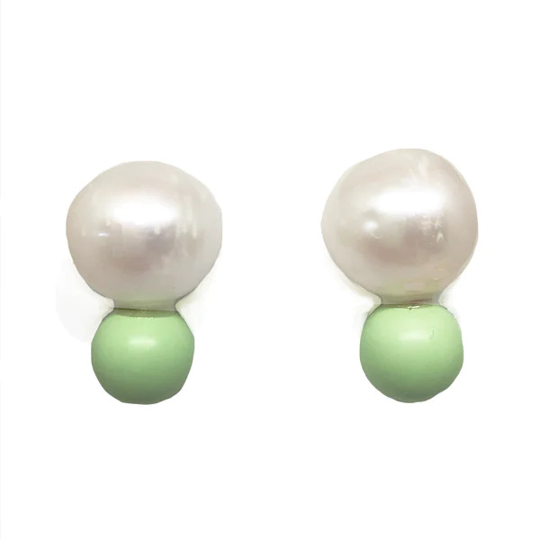 Big Pearl, little pistachio green | Meg Carter Designs