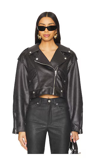 Behind The Scene Distressed Moto Jacket | Revolve Clothing (Global)