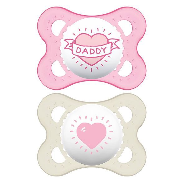 MAM Love & Affection Pacifier 0-6 Months - 2ct Pink | Target