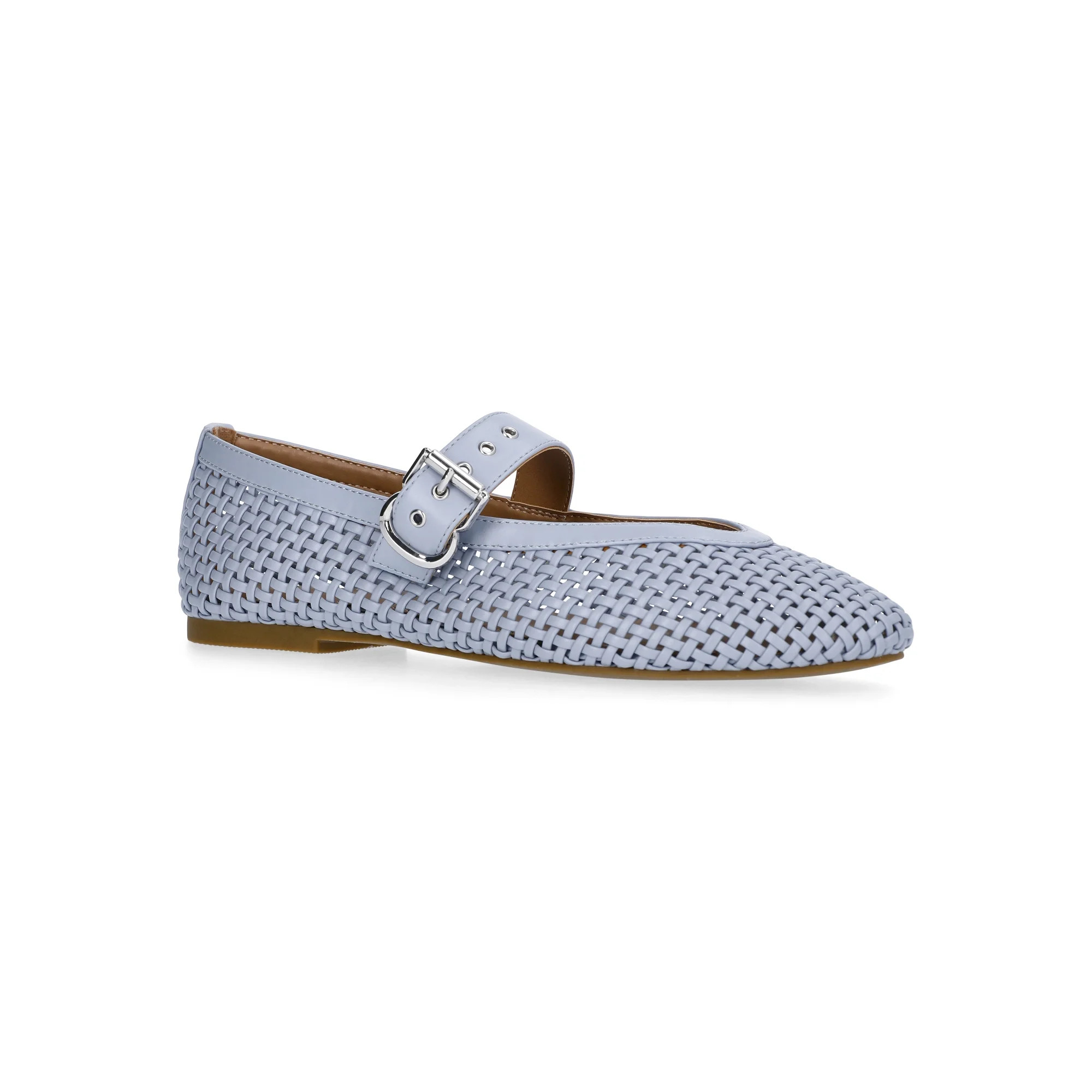 Free Assembly Women's Woven Mary Jane Ballet Flats | Walmart (US)