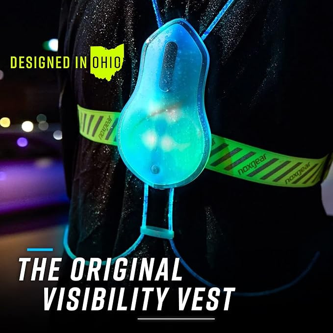 noxgear Tracer2 - Multicolor Illuminated, Reflective Vest for Running or Cycling (Rechargeable, W... | Amazon (US)
