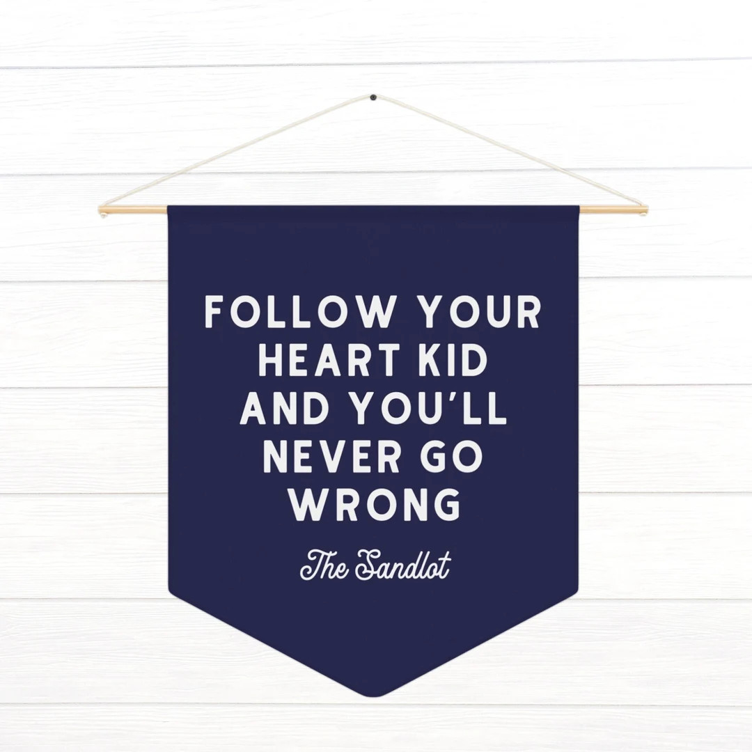 Sandlot Quote Pennant Flag, Baseball Nursery Decor, Pennant Banner, Wall Art, Baseball Room Decor... | Etsy (US)