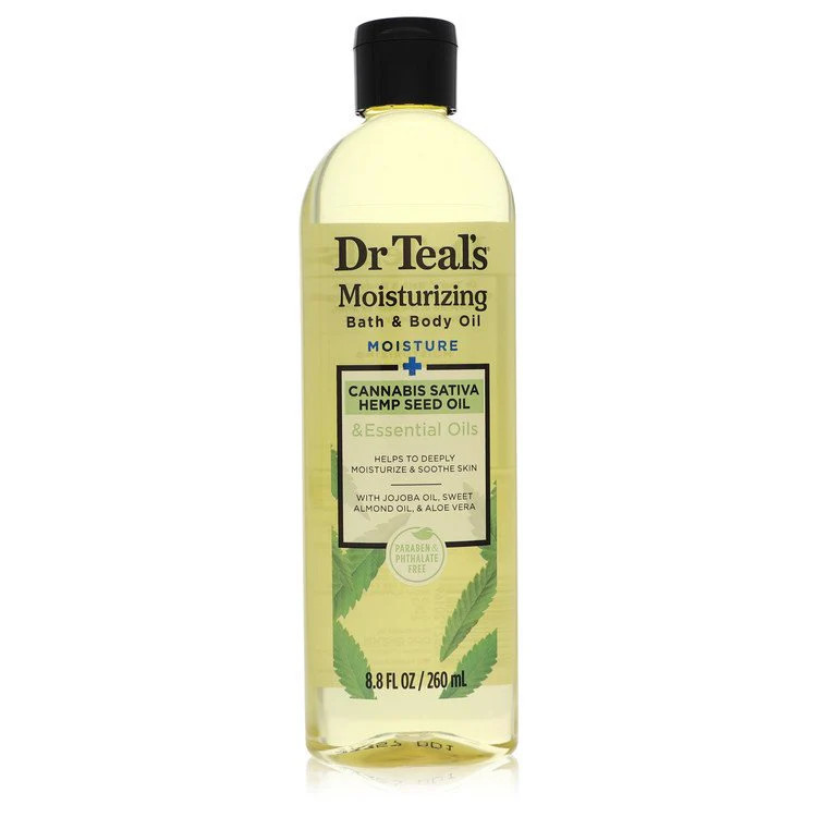 Dr Teal's Moisturizing Bath & Body Oil by Dr Teal's Cannabis Sativa Hemp Seed Oil 8.8 oz for Women | Shop Simon