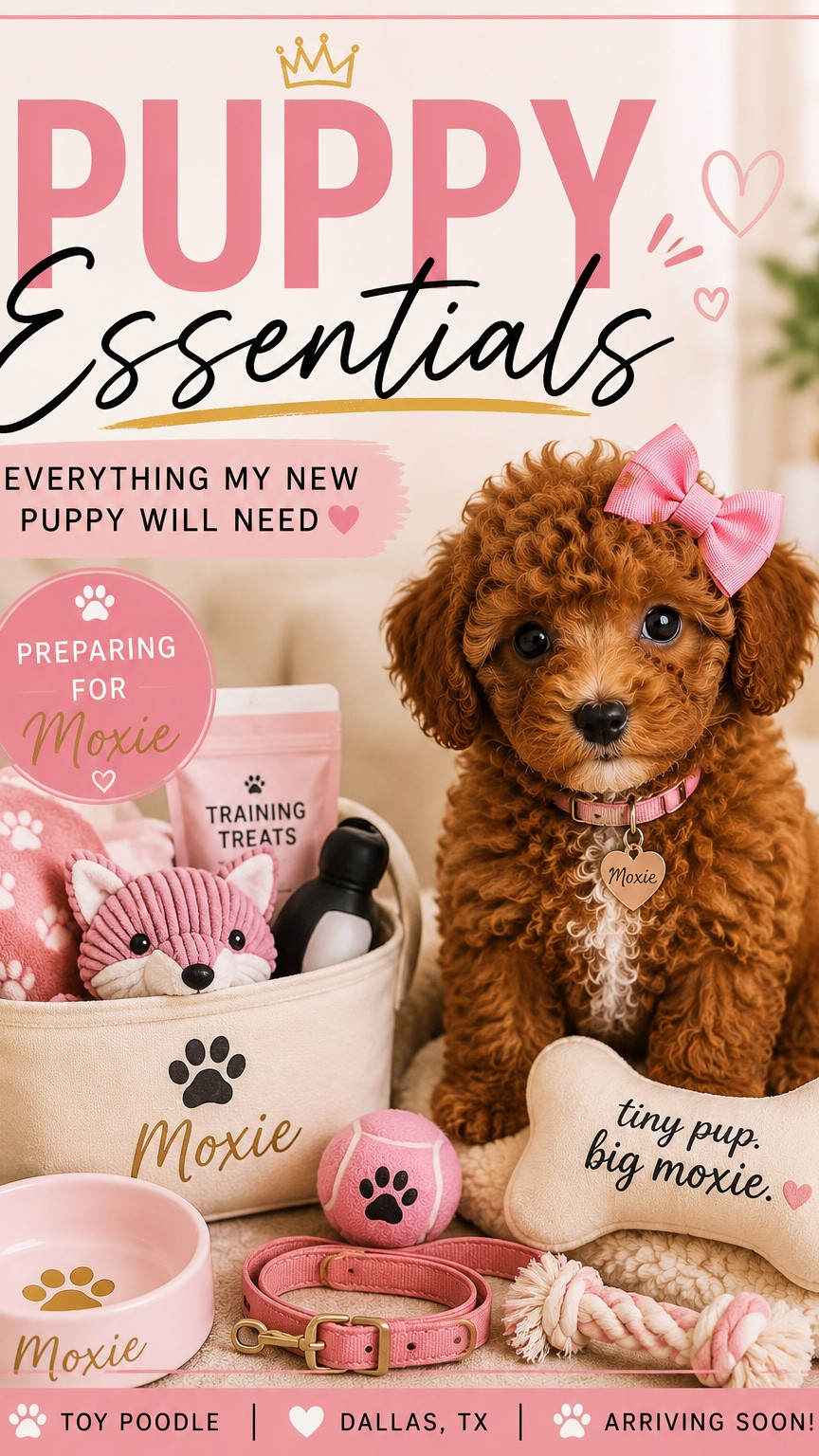 🐩✨ We’re finally ready to add a new member to the pack! Meet Moxie Thee Fox. 🤎

The countdown is officially on, and I couldn’t be more excited! Before she comes home, I’m making sure she has everything she needs for a happy, healthy start.

Here are some of the puppy essentials I’ve picked up so far. If you’re a dog parent, I’d love to know—what’s one item you couldn’t live without? Drop your recommendations below! 🐾💕

#LTKmomlife #LTKKids #LTKstorytime