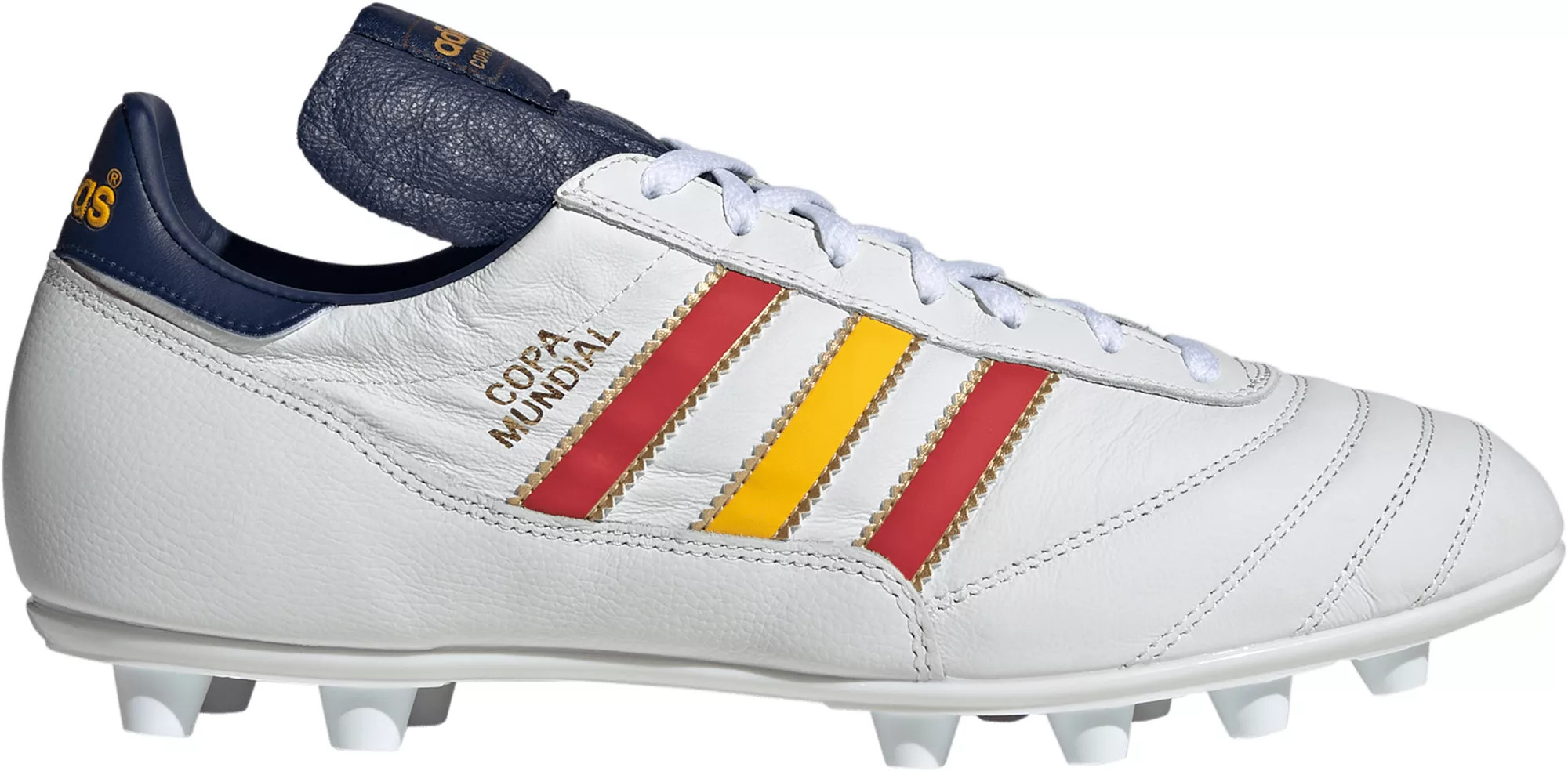 adidas Copa Mundial Spain FG Soccer Cleats, M6.5/W7.5, White/Navy | DICK'S Sporting Goods