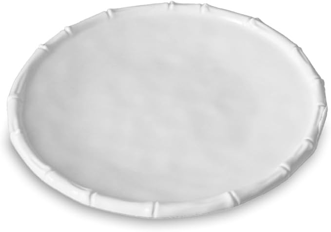 Beatriz Ball VIDA Bamboo Melamine Dinner Plate Set of 4, White, Molded, Traditional, Dinner Plate | Amazon (US)
