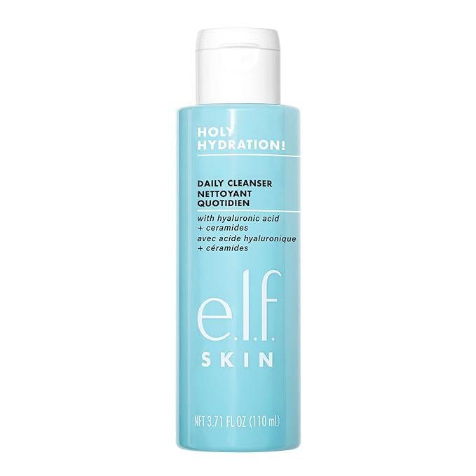 e.l.f., Holy Hydration! Daily Cleanser, Wash away Excess Oil, Impurities, and Makeup… | Amazon (US)