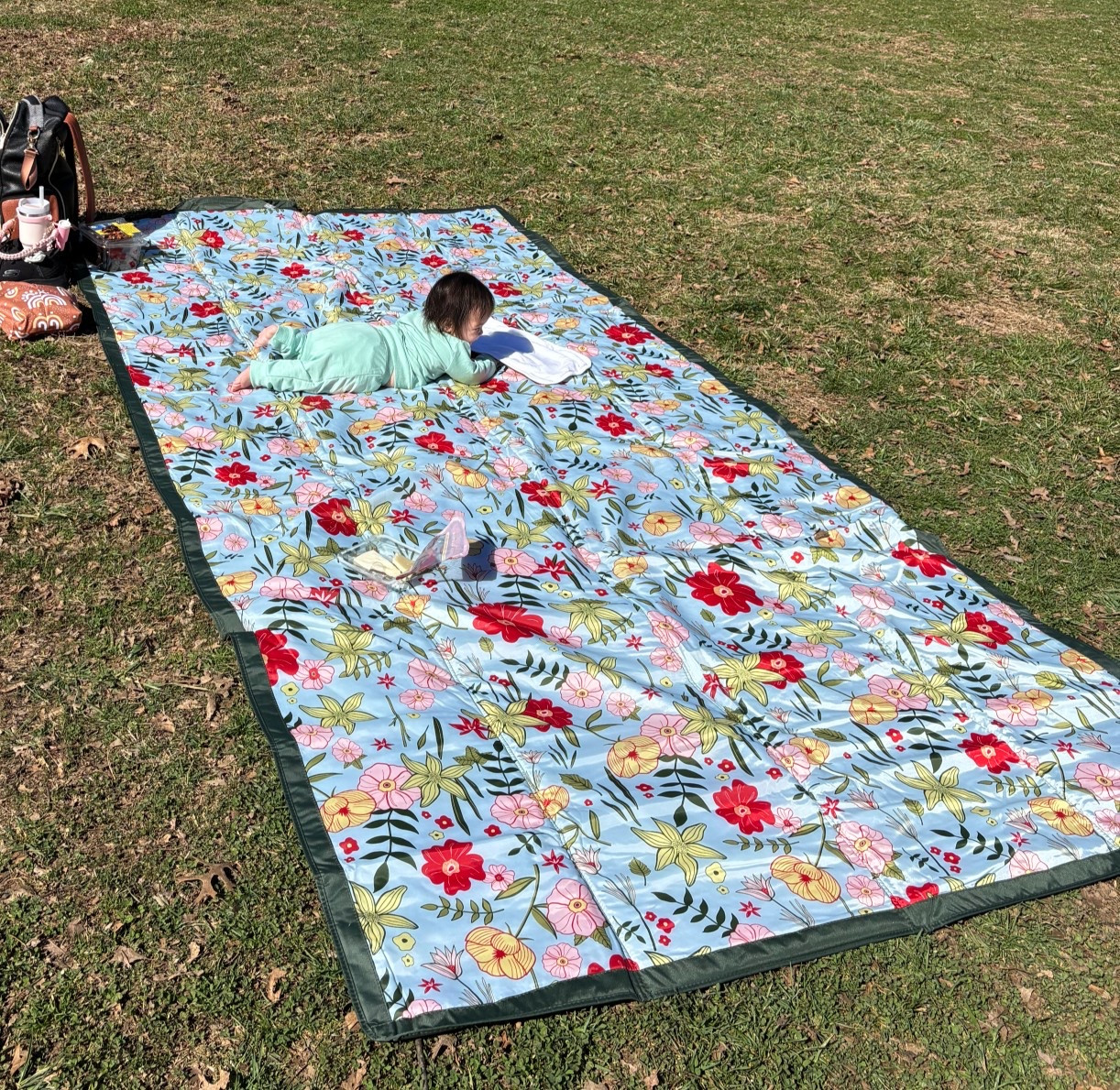 Our favorite outdoor blanket! Easy to unfold and SUPER easy to fold back up. It’s huge and is the best playmat for my little baby and my toddler to play on. Spring and summer essential!


#LTKKids #LTKmomlife #LTKBaby