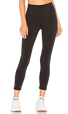 alo Waist Airbrush Capri in Black from Revolve.com | Revolve Clothing (Global)