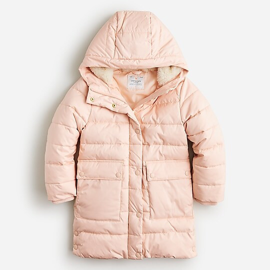 Girls' cocoon puffer coat with PrimaLoft® | J. Crew US