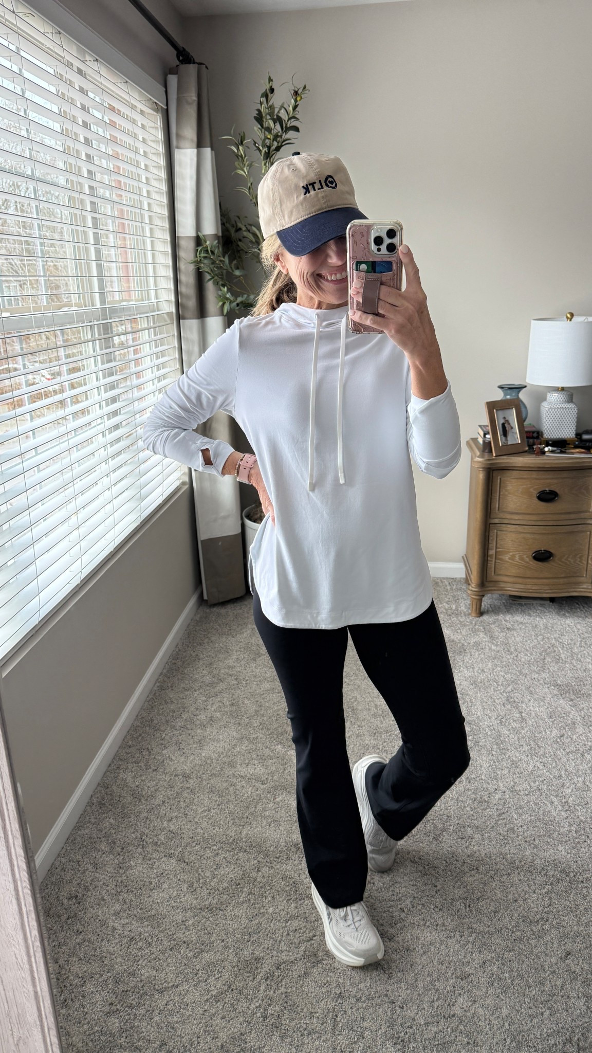 Loving these new booty boost flare leggings. Wearing medium and small top 

#LTKActive #LTKOver40