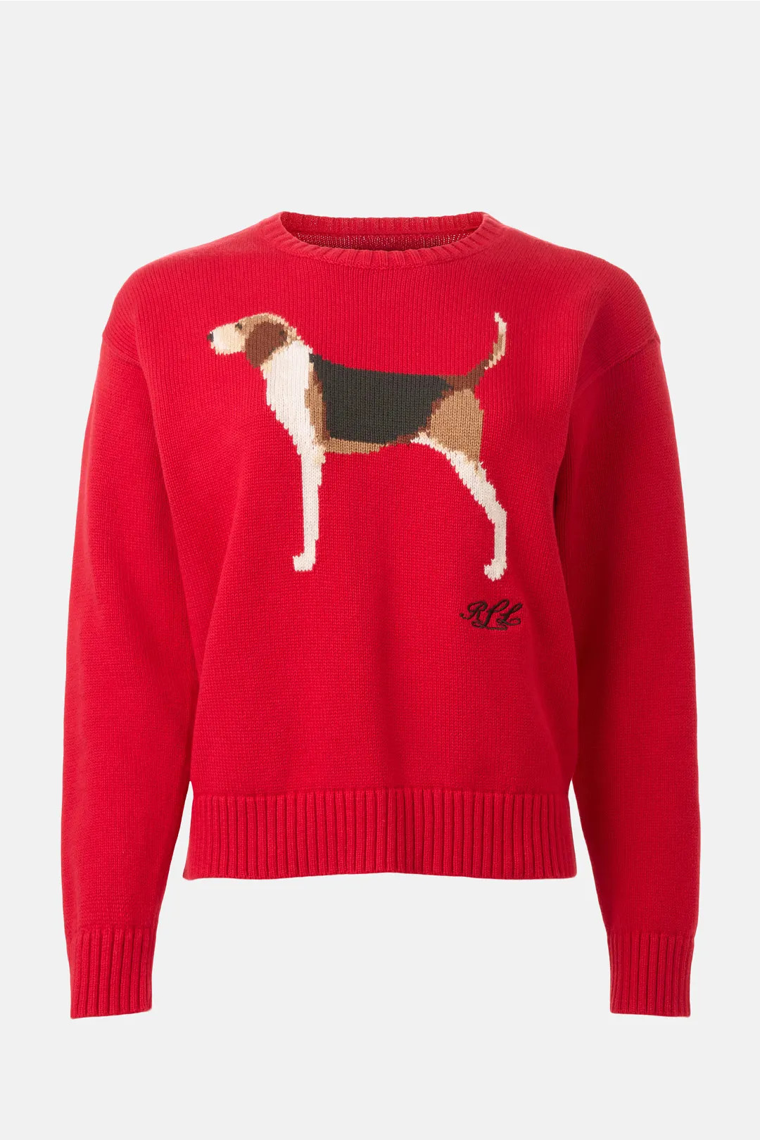 Red Combed Cotton Riednee Long Sleeve Pullover | Rent the Runway