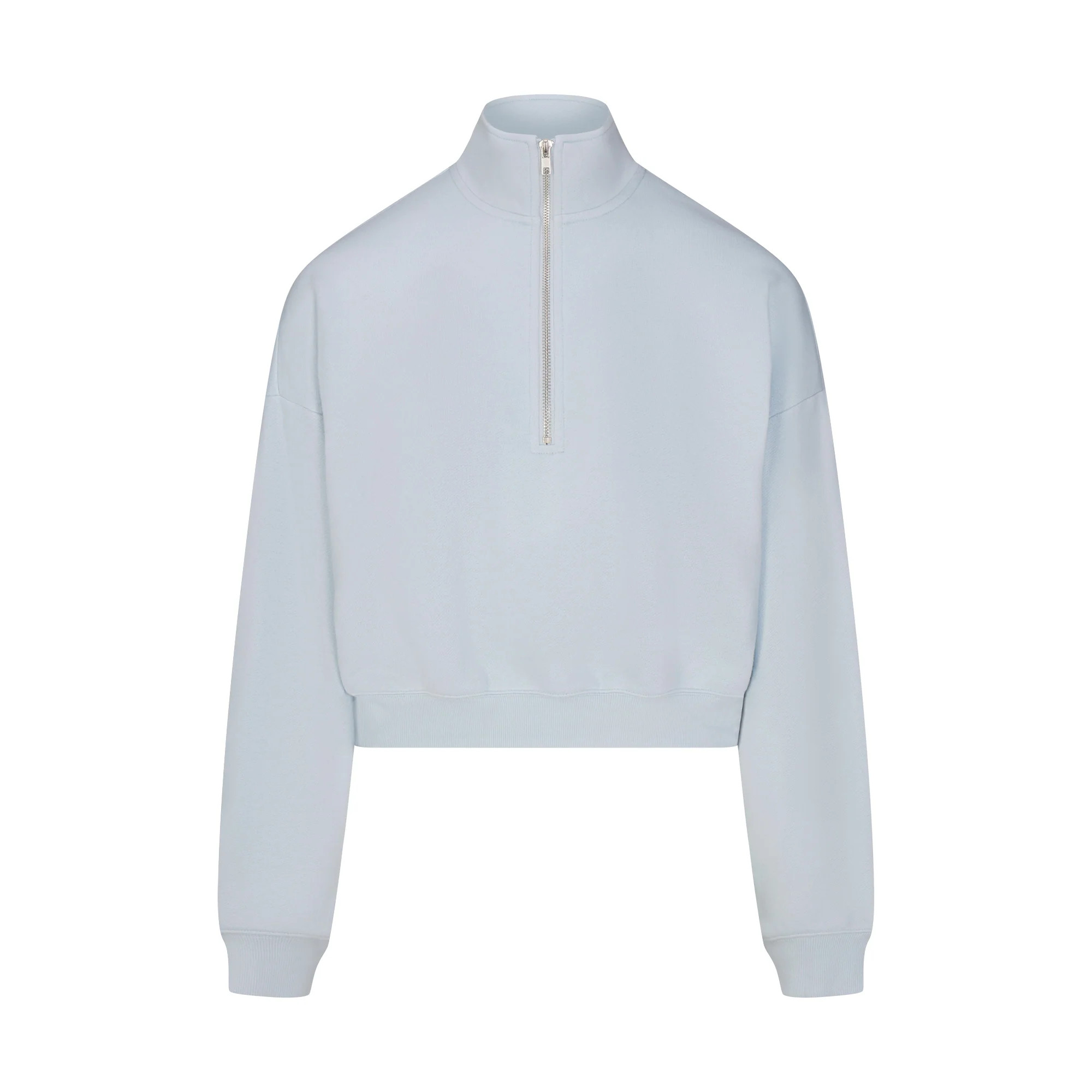 DRAPEY FRENCH TERRY HALF ZIP | POWDER BLUE | SKIMS | SKIMS (US)