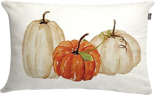 GTEXT Fall Throw Pillow Cover Farmhouse Fall Decor Cushion Covers Fall Pumpkins Home Decoration L... | Amazon (US)