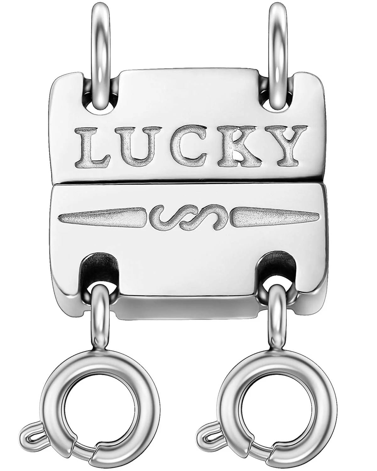 LUCKY Necklace Layering Clasps Separator for Stackable Necklaces Chains,18K Gold and Silver Plate... | Walmart (US)