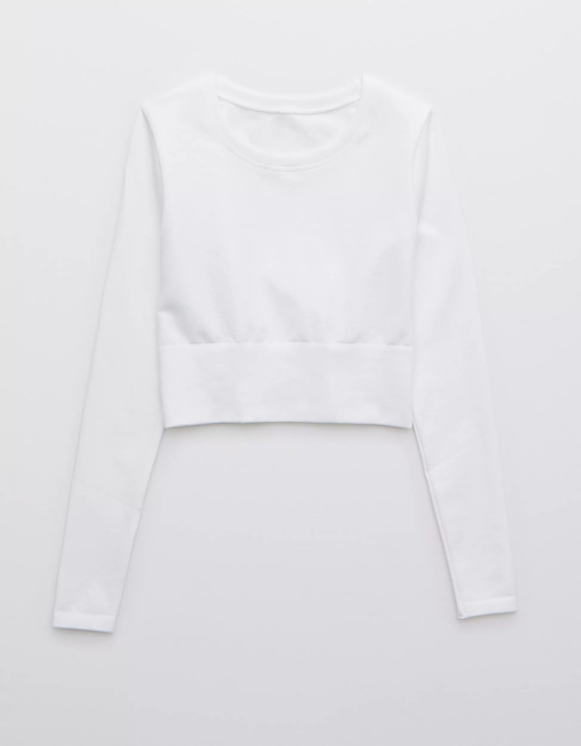 OFFLINE Sidewalk Seamless Long Sleeve Cropped T-Shirt | American Eagle Outfitters (US & CA)
