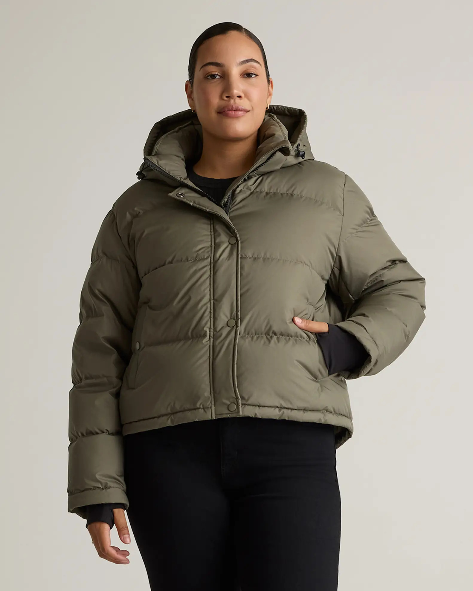 Responsible Down Cropped Puffer Jacket | Quince