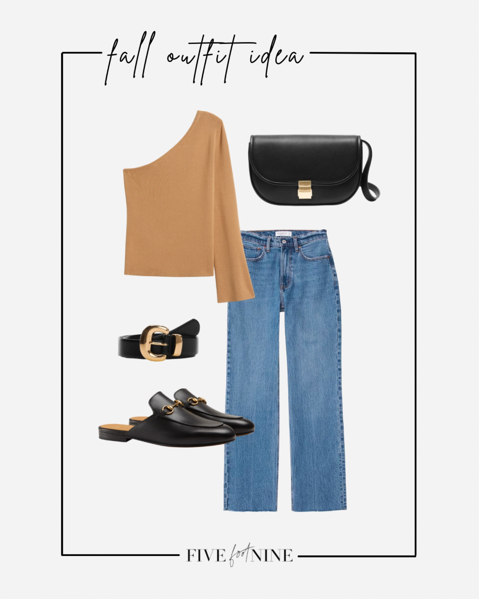 Fall outfit idea, Gucci mules, wide leg jeans 

#LTKSeasonal