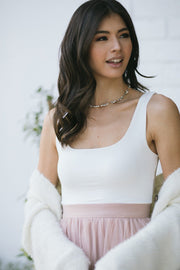 Kristen Sleeveless Crop Top | Morning Lavender