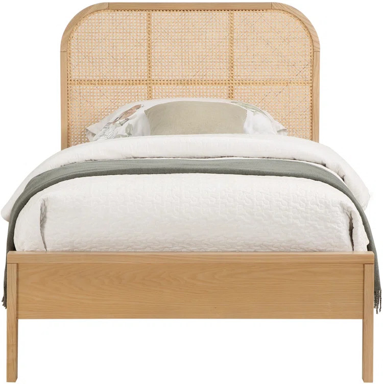 Solid Wood Cane Platform Bed | Wayfair North America