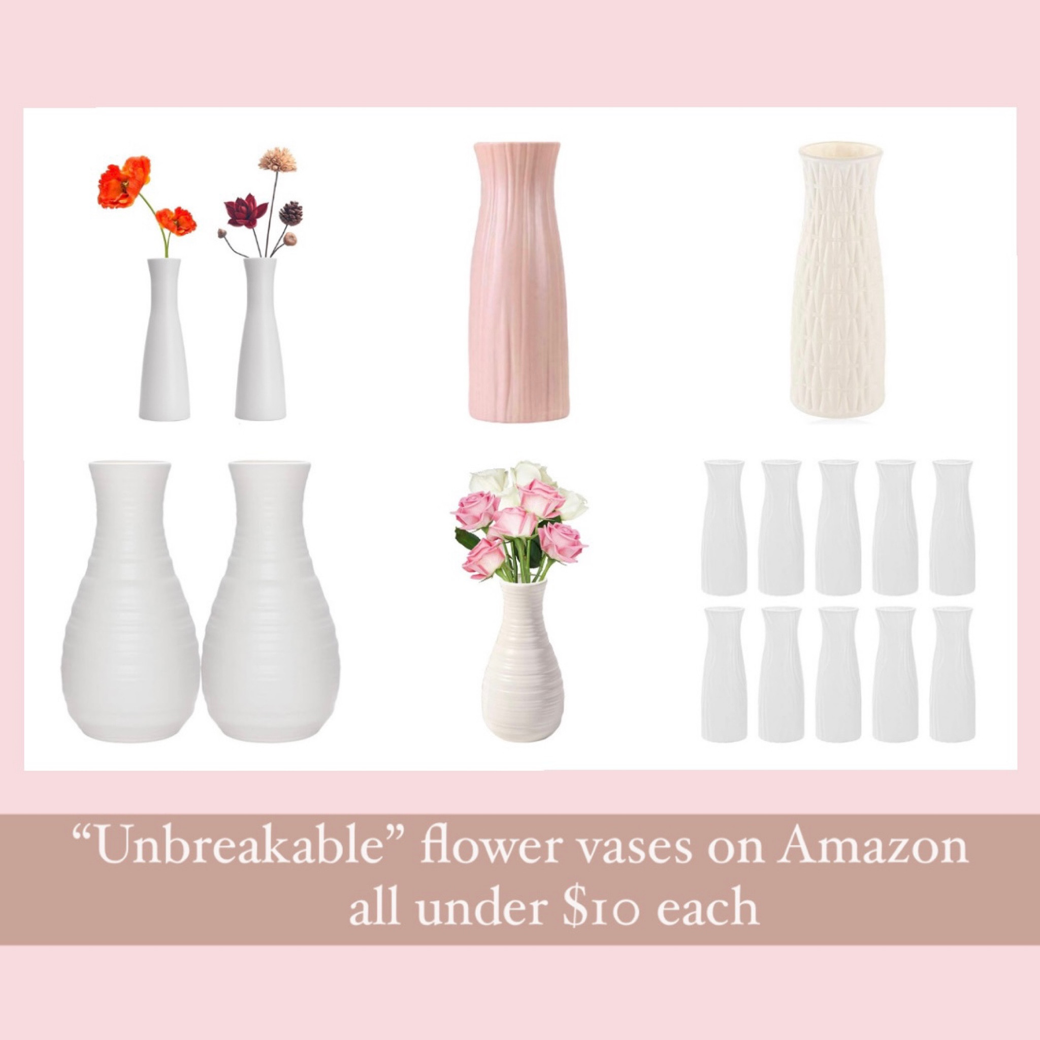 Amazon unbreakable vases, neutral home decor for kids, kid friendly home decor, spring home finds, neutral flower vases 

#LTKkids #LTKSeasonal #LTKhome