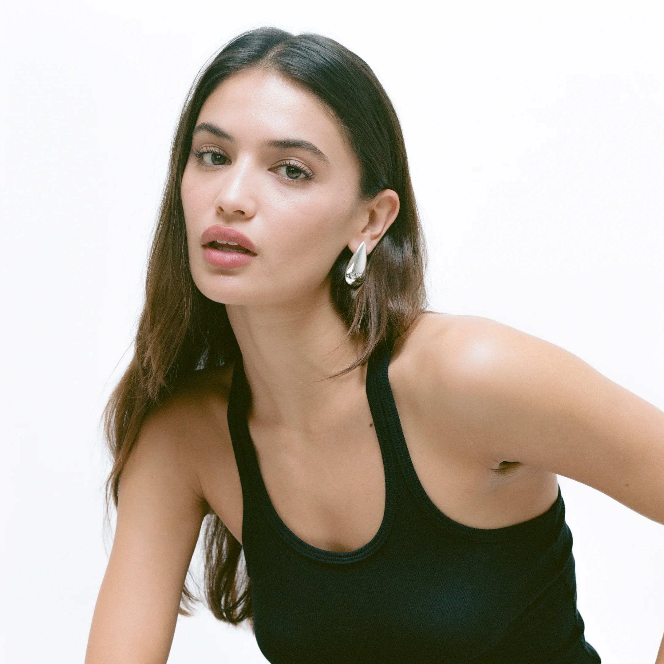 RAINDROP SILVER EARRINGS | Heaven Mayhem