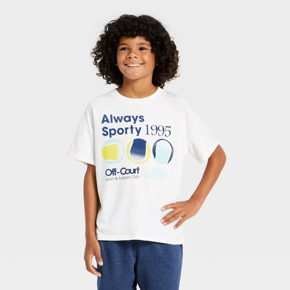 Grayson Threads Kids Boys' Short Sleeve Oversized T-Shirt - White/Blue | Target