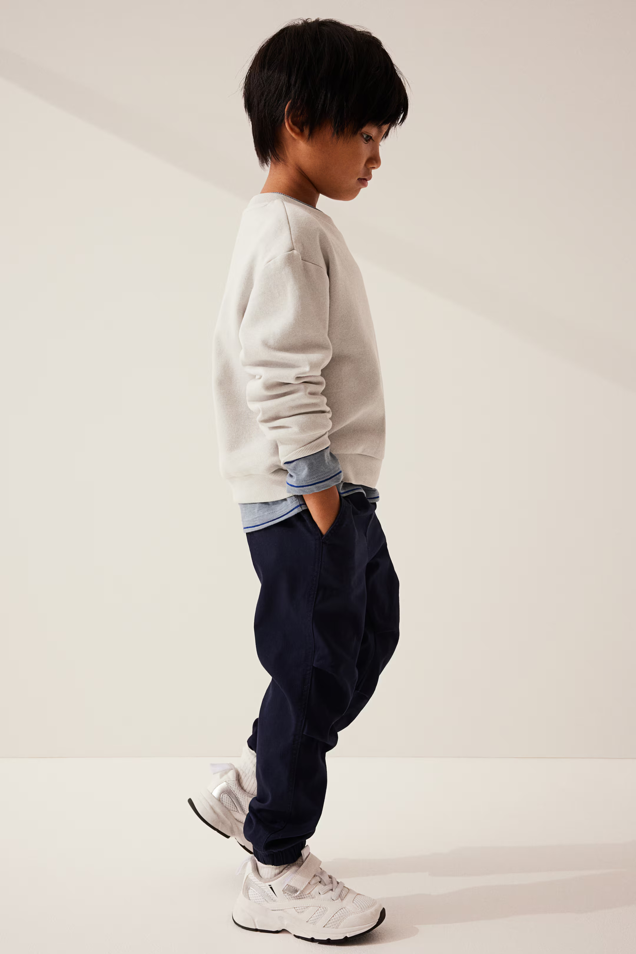 Twill Joggers - Beige - Kids | H&M US | H&M (US + CA)