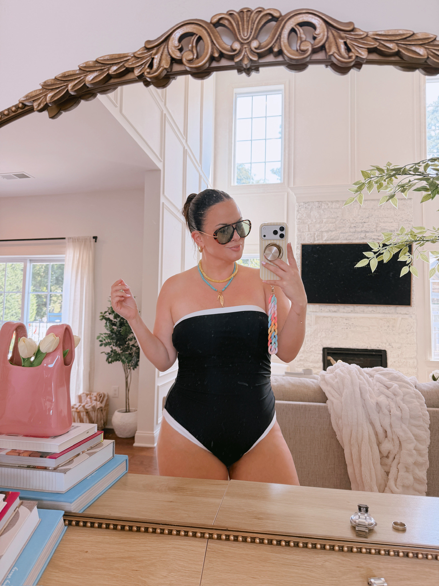wearing a large in this swim

#LTKSeasonal #LTKMidsize