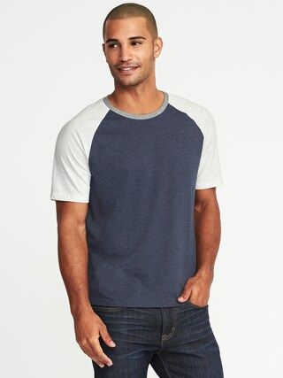 Soft-Washed Color-Block Raglan T-Shirt for Men | Old Navy (US)