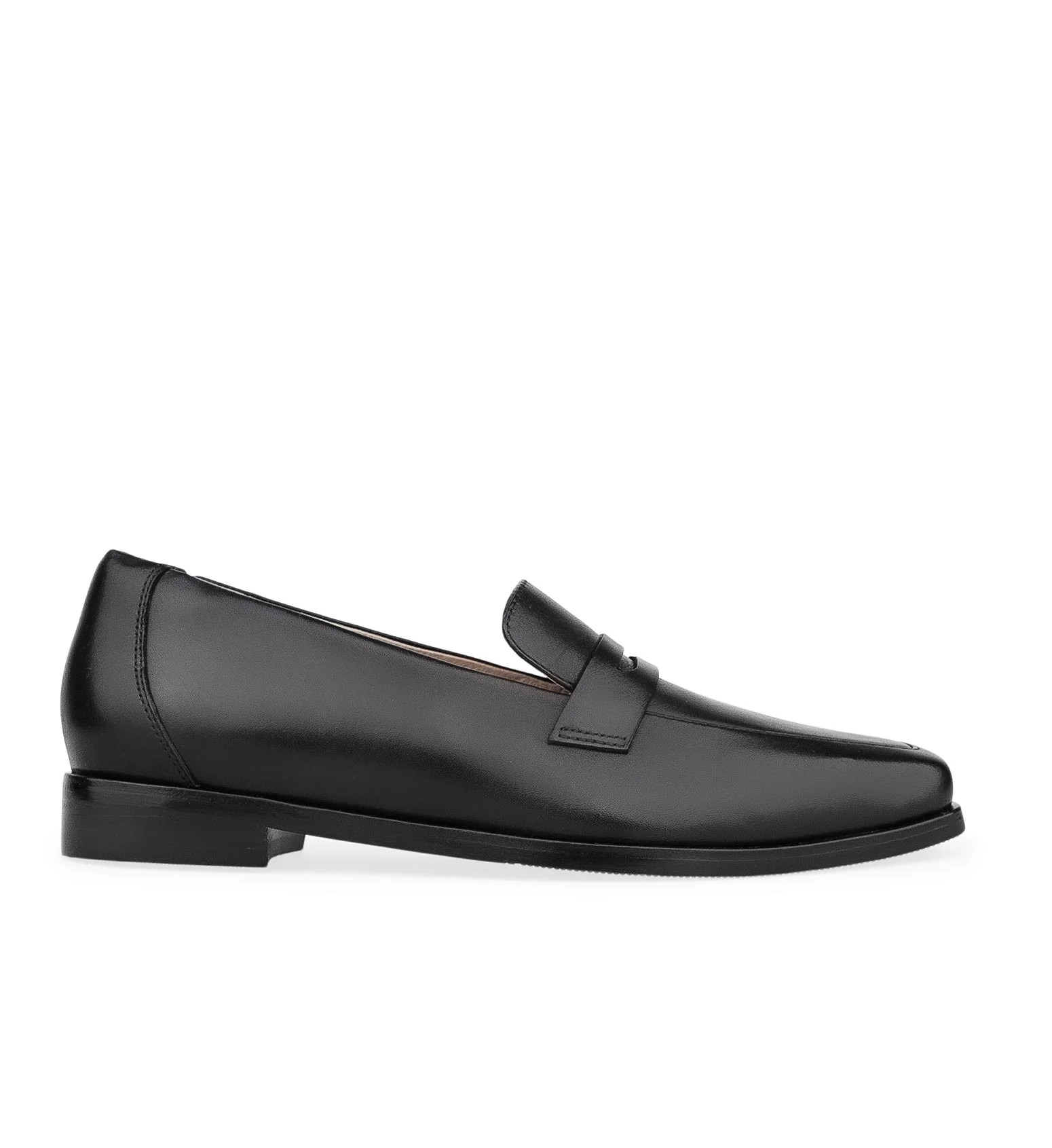 Black Leather Loafers | Bared Footwear