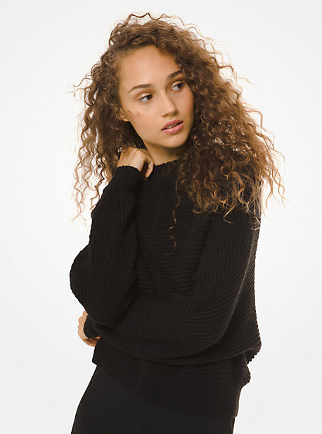 Ribbed Dolman-Sleeve Sweater | Michael Kors US