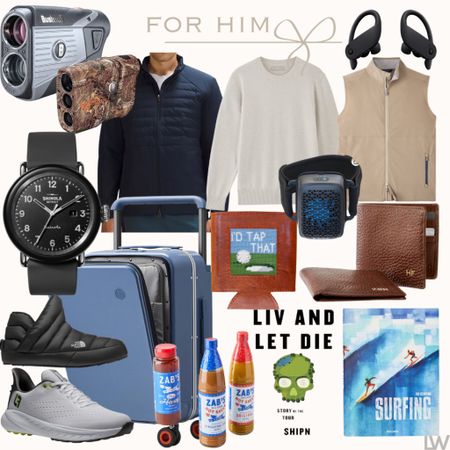 2023 for Him gift guide // my can’t miss picks are the clothes and black sporty watch ( my husband would say the rangefinder and footjoy must have new shoes ) 

#LTKmens #LTKHoliday #LTKGiftGuide