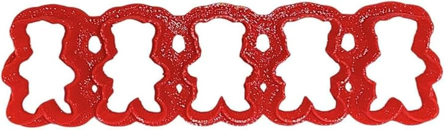 Foose Cookie Cutters Teddy Bear Cracker Multi Cutter 1 1/8 in segments, Food Safe 3d Printed Plas... | Amazon (US)