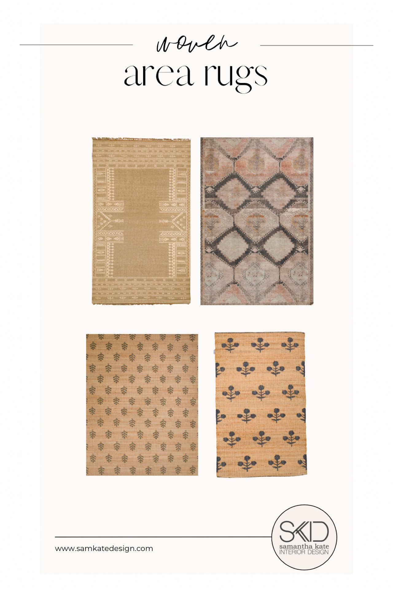 Woven area rugs from TJMaxx. Sisal, seagrass, wool, jute, natural fiber, vintage, tribal, bohemian, tribal rug, native rug, oushak look, flatweave rug 

#LTKhome #LTKSeasonal #LTKFind