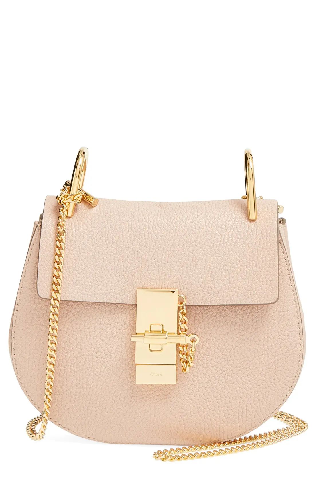 Chloe 'Mini Drew' Leather Shoulder Bag - Pink | Nordstrom