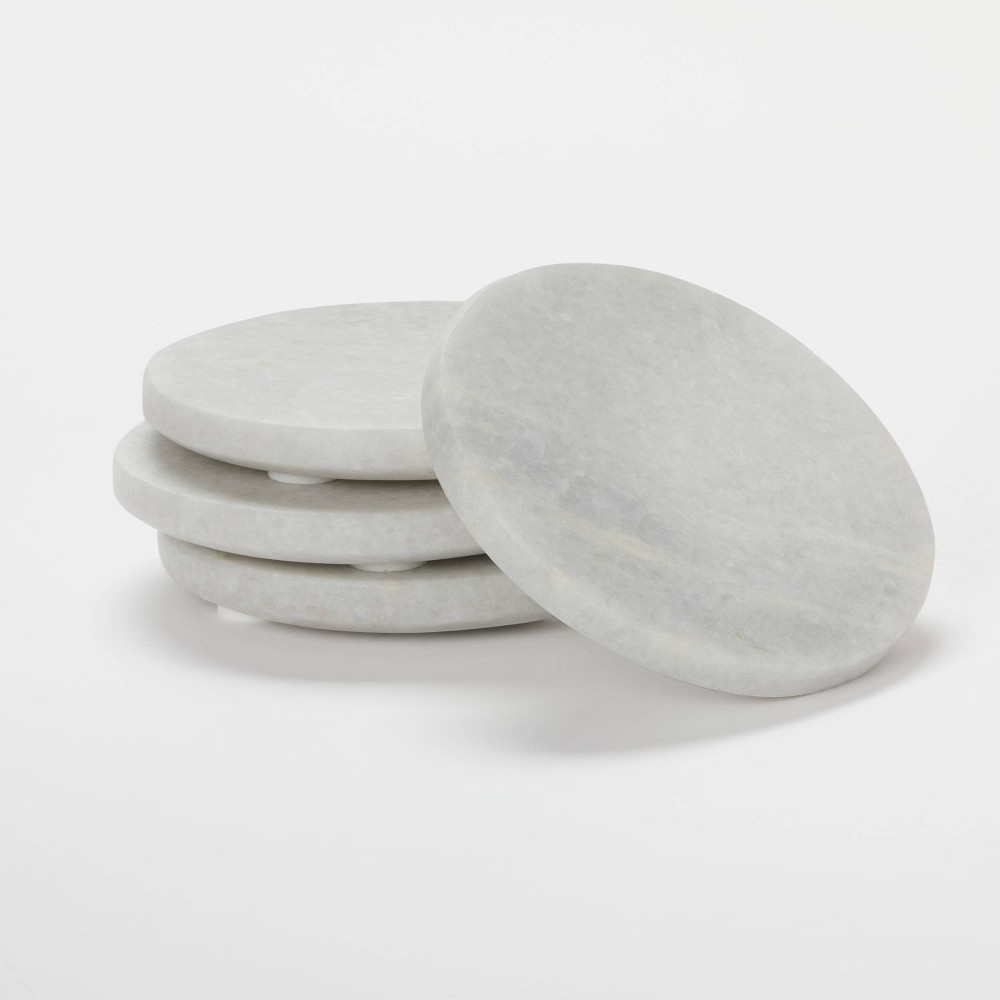 4pk Marble Coasters - Threshold designed with Studio McGee | Target