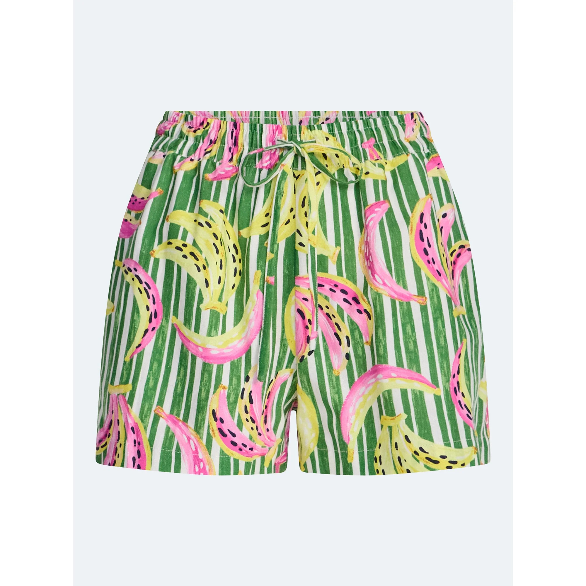 Free Assembly Women's and Women's Plus Linen Blend Print Shorts, 7" Inseam, Sizes XS-4X | Walmart (US)