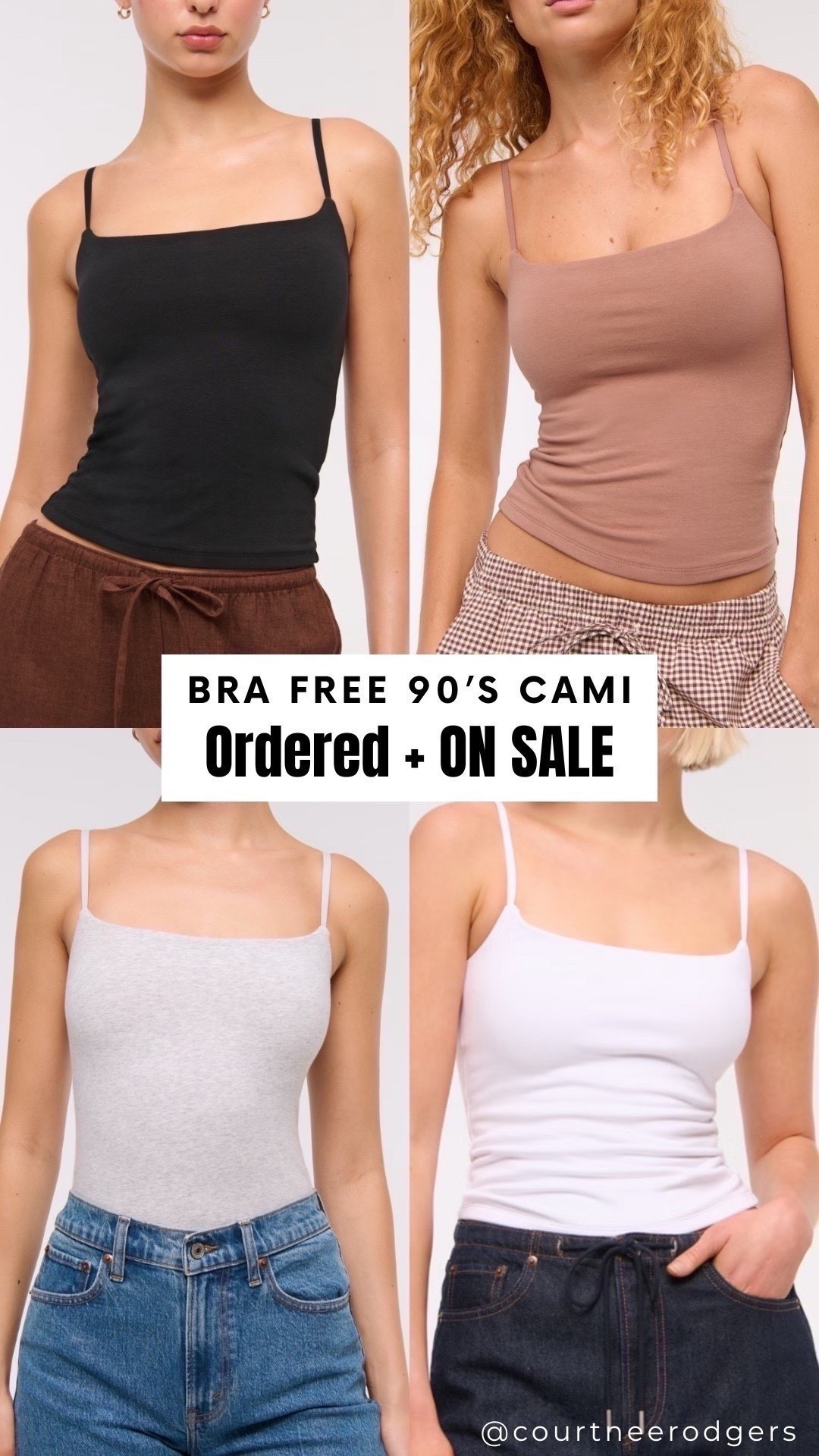 My favorite bra free camis are 25% OFF with code: AFLTK 🖤 I have grey, white and black in a size small!

Abercrombie, closet staples, basics 

#LTKgrwm #LTKootd #LTKdayinmylife