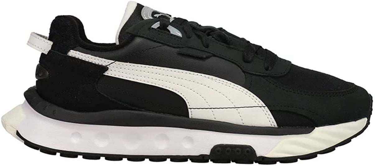 PUMA Womens Wild Rider PRM Sneakers Shoes Casual - Black | Amazon (US)