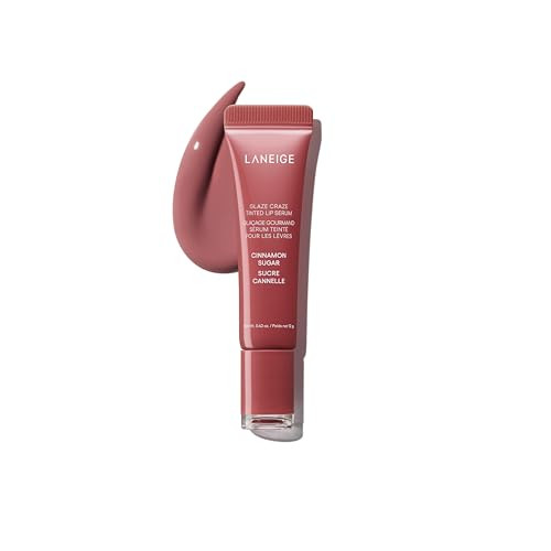 LANEIGE Glaze Craze Tinted Lip Serum, Cinnamon Sugar: Hydrating Lip Serum for Glossy, Nourished Lips with Plumping Polypeptides | Amazon (US)
