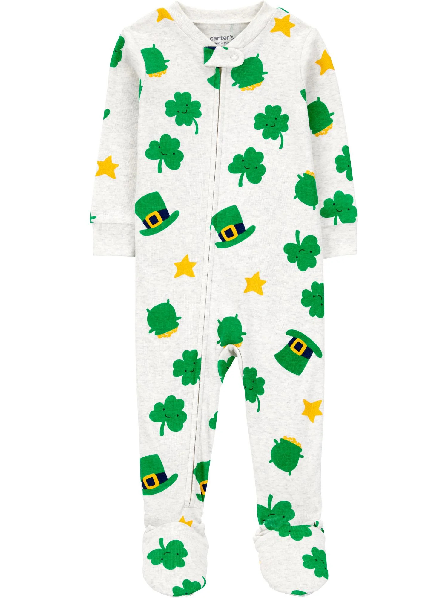 Carter's Child of Mine Toddler St. Patrick's Pajama, One-Piece, Sizes 12M-5T | Walmart (US)