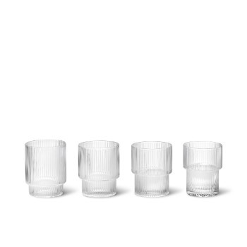 Ripple Glass - Set of 4 | Trouva (Global)