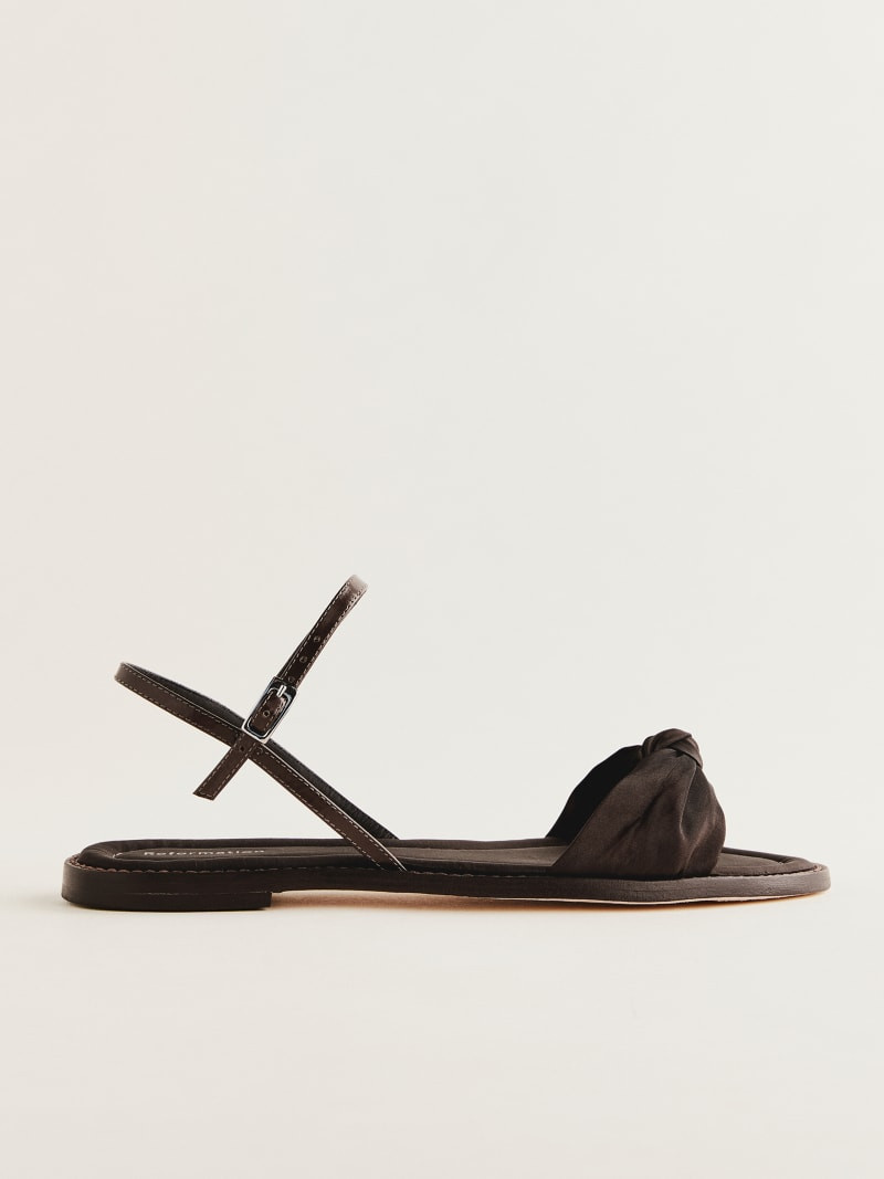 Cassidy Flat Knotted Sandal | Reformation (Global)