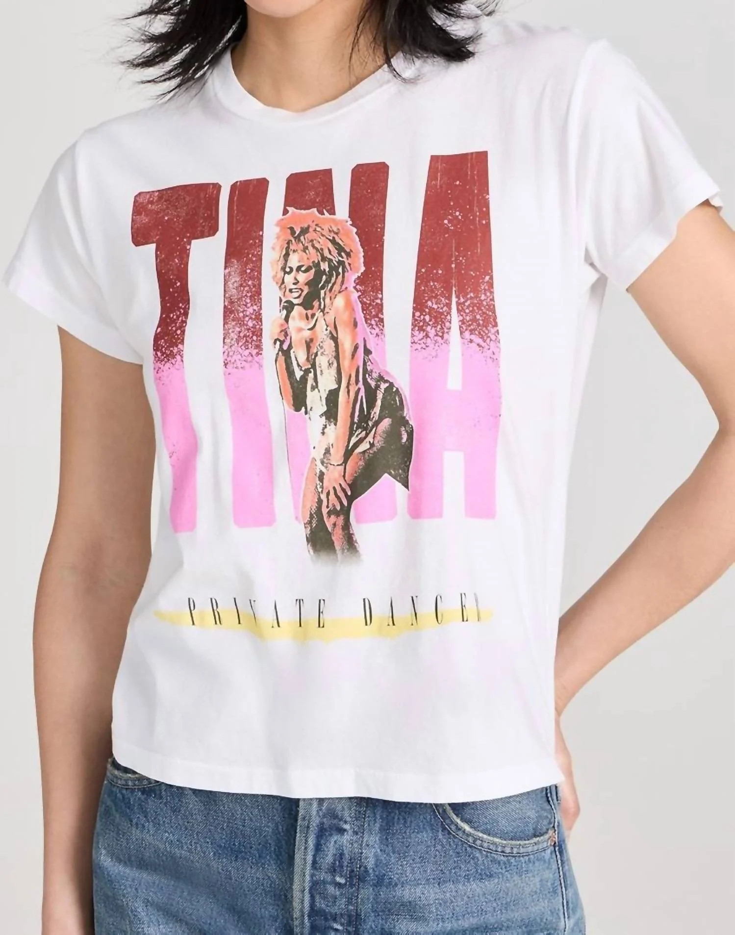 Tina Turner Graphic Tee In Bleach White | Shop Simon