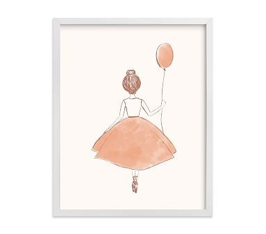 Minted® My Little Ballerina Wall Art by Belia Simm; 11x14, White | Pottery Barn Kids
