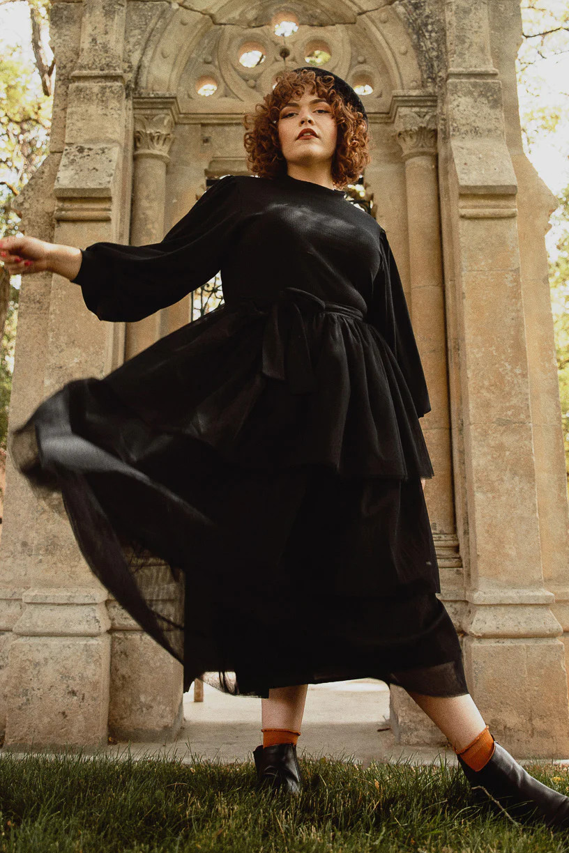 Cosette Midi Dress in Black - FINAL SALE | Ivy City Co