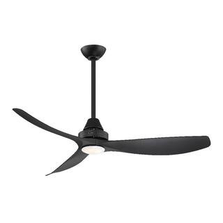 Home Decorators Collection Levanto 52 in. LED Indoor/Outdoor Matte Black Ceiling Fan with Light 3... | The Home Depot