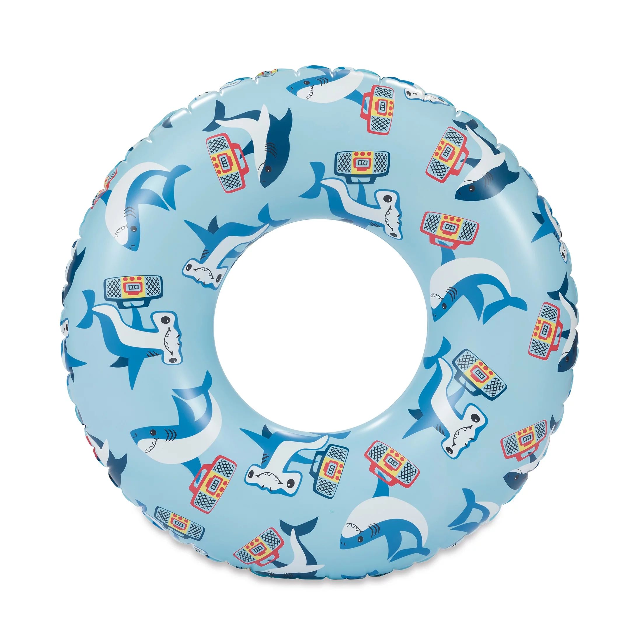 Play Day Shark Swim Tube Pool Float,Blue, for Kids and Adults, Unisex - Walmart.com | Walmart (US)