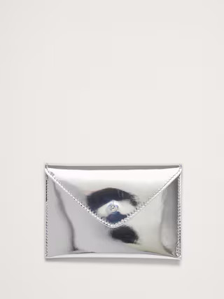 Leather Mini Envelope Pouch | Banana Republic (US)